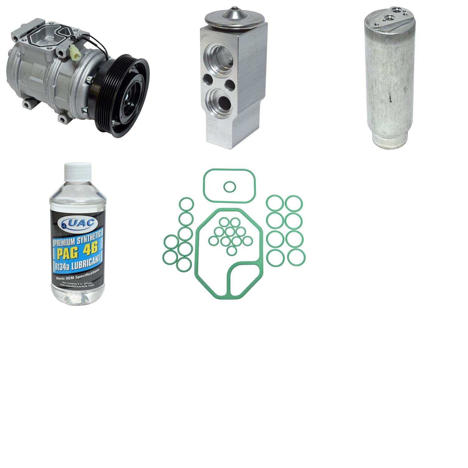 Universal KT 1865 A/C Compressor Kit - Complete Air Conditioner Component Set for Cars, Trucks & SUVs | Perfect for AC System Repair & Maintenance | DIY Auto Cooling Solution