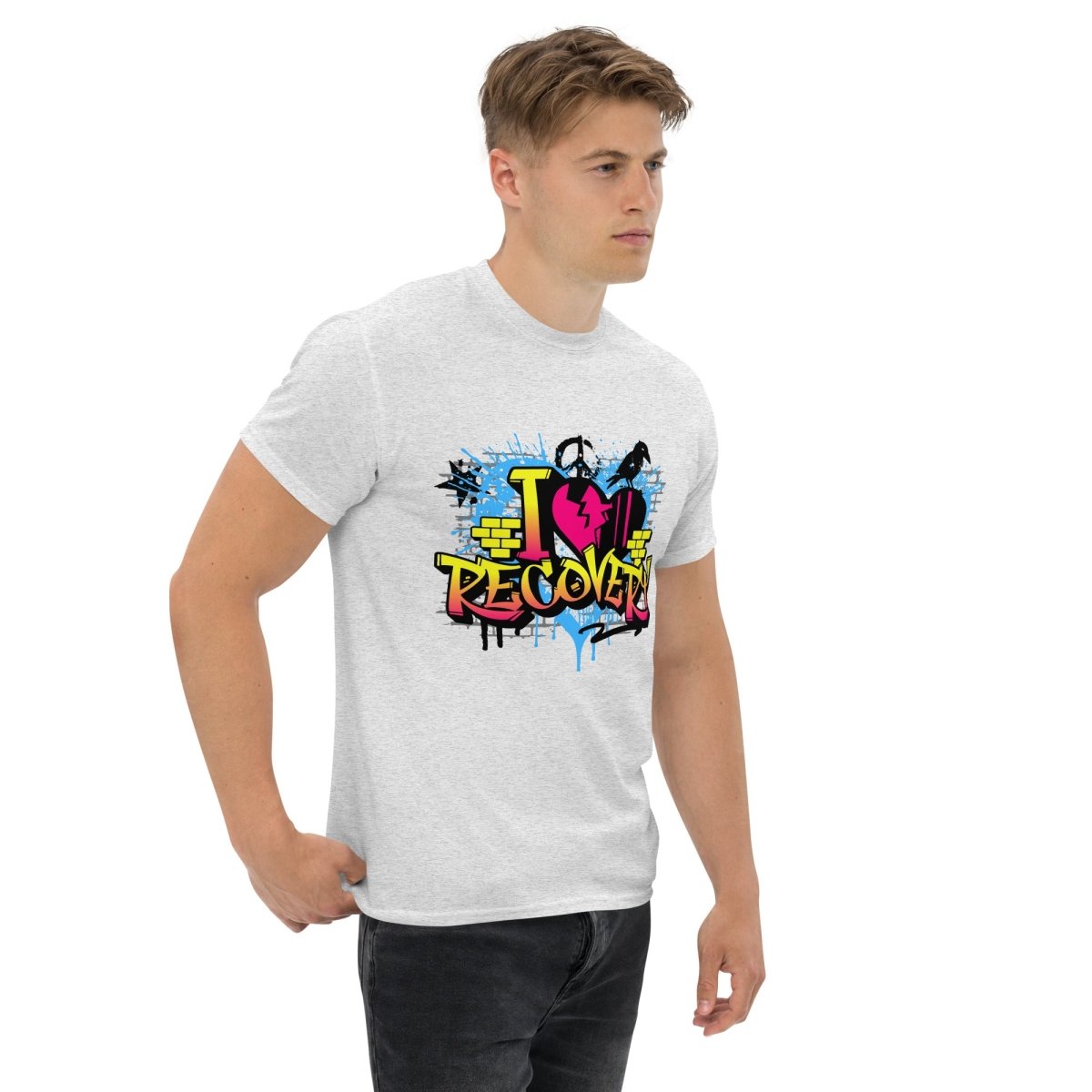 Urban Recovery Classic Graffiti Graphic T-Shirt for Men | Streetwear Fashion | Perfect for Casual Wear, Concerts & Urban Lifestyle