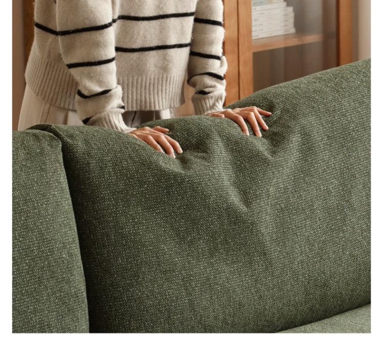 Modern Oak Solid Wood Straight Floor Sofa - Elegant & Durable Living Room Seating for Home, Office, or Lounge Areas