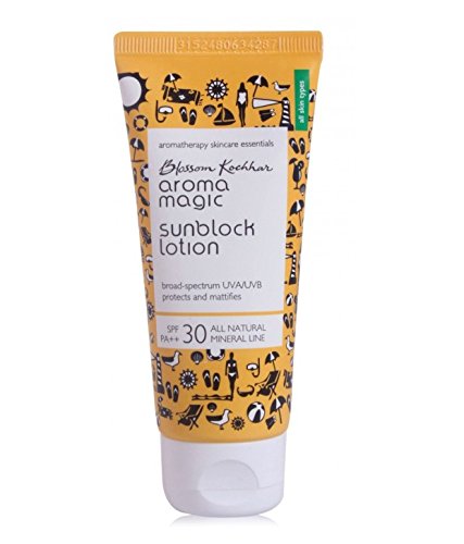Aroma Magic Sunblock Lotion SPF 30 PA++ 100ml - Lightweight Daily Face & Body Sunscreen for Outdoor Activities, Beach & Travel