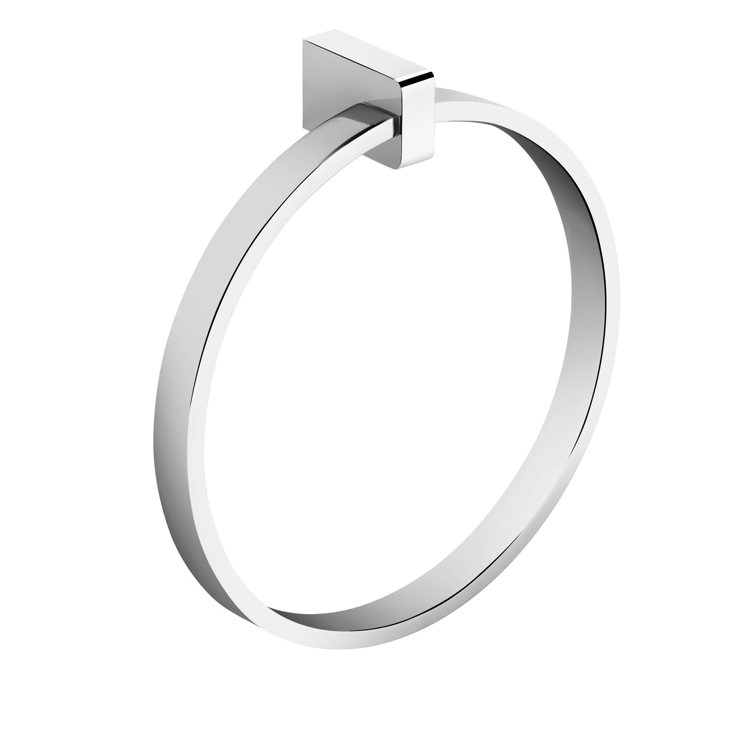 COSMIC Extreme Heavy Duty Towel Ring - Wall Mounted Brass Bathroom Accessory with Chrome Finish - 8.25