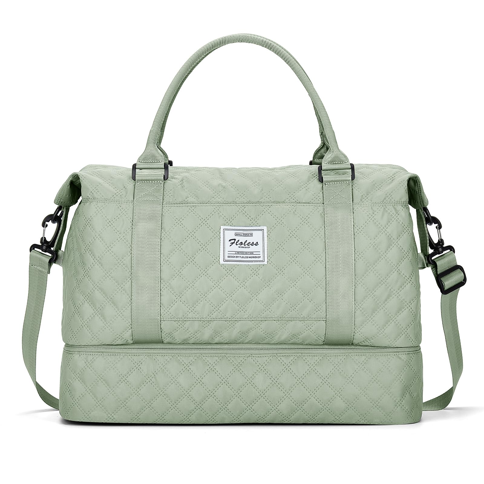 Best Travel Duffel Bag with Shoe Compartment - Women's Weekender Overnight Bag, Carry-On Personal Item Luggage for Gym, Business Trips & Weekend Getaways