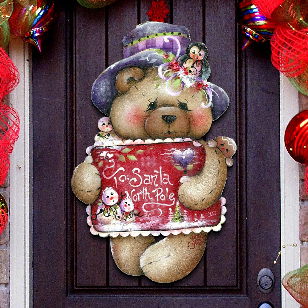 Outdoor Christmas Decorations Set - Holiday Yard & Door Decor by Jamie Mills-Price (To Santa with Love) - Perfect for Front Porch, Lawn & Garden Seasonal Display
