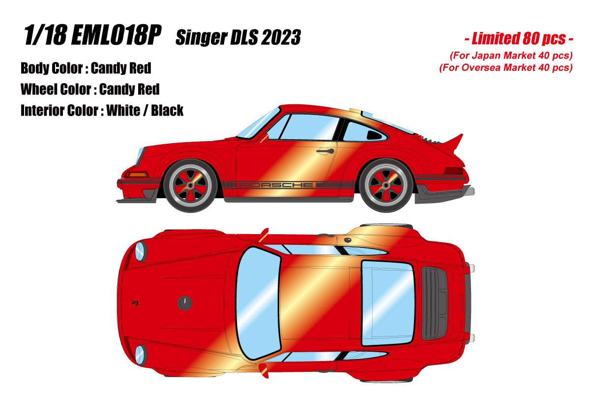 PREORDER Make Up Co., Ltd Eidolon 1:18 Scale Porsche Singer 911 DLS 2023 Model - Collectible Die-Cast Car for Display & Racing Enthusiasts