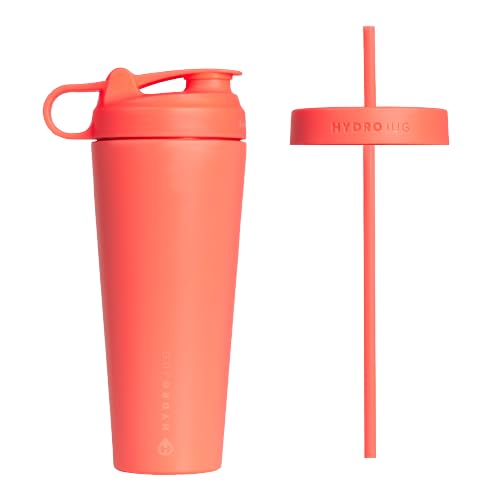 HydroJug 24oz Stainless Steel Shaker Bottle for Protein Shakes & Workout Drinks - Vacuum Insulated, BPA-Free, Temperature Control for Hours - Ideal for Gym, Office & Outdoor Activities