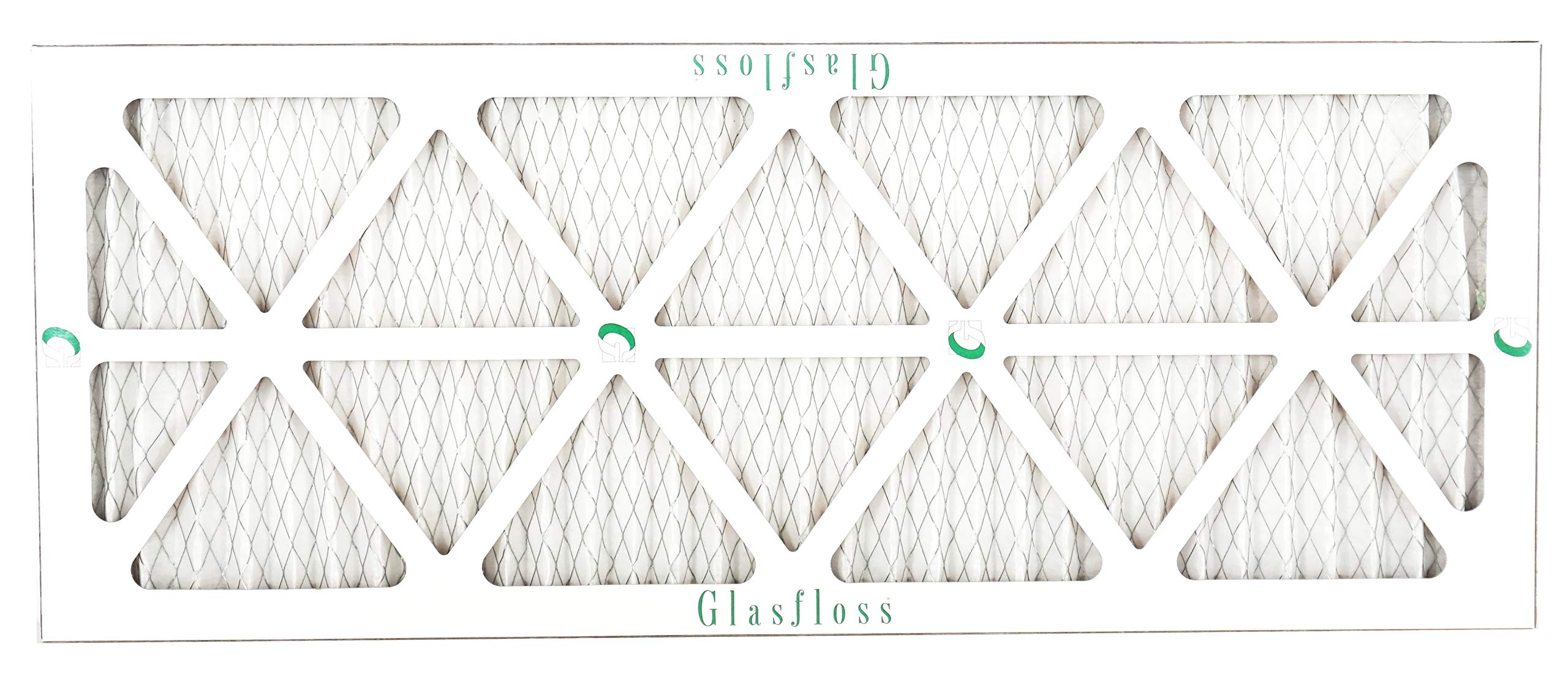 Glasfloss 12x30x1 MERV 10 Pleated Air Filter - Pack of 12 - Furnace & AC Air Filter - Made in USA - Perfect for Home HVAC Systems & Air Purifiers
