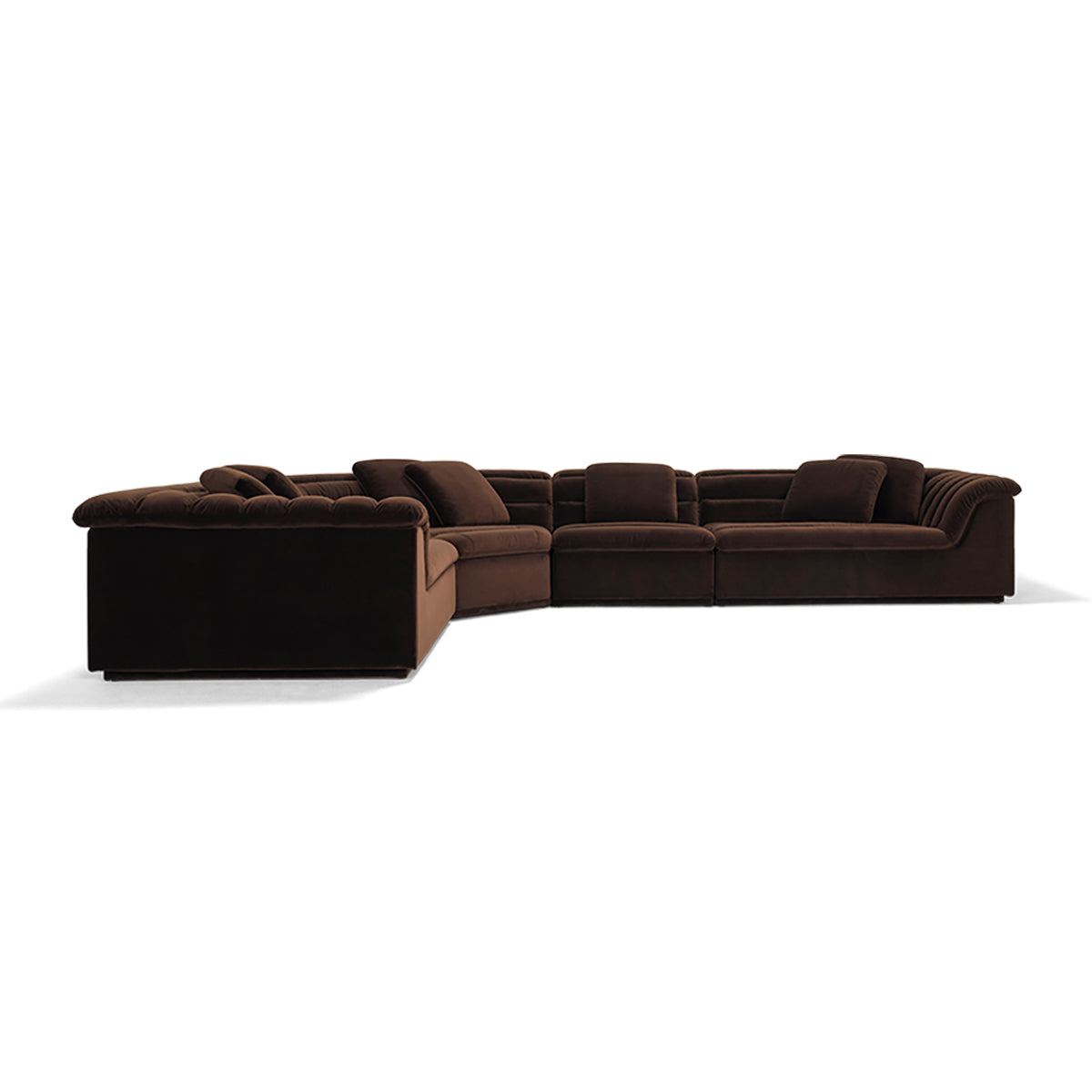 Float 4-Piece Modular Sectional Sofa Set - Modern L-Shaped Couch for Living Room, Lounge & Home Theater Seating