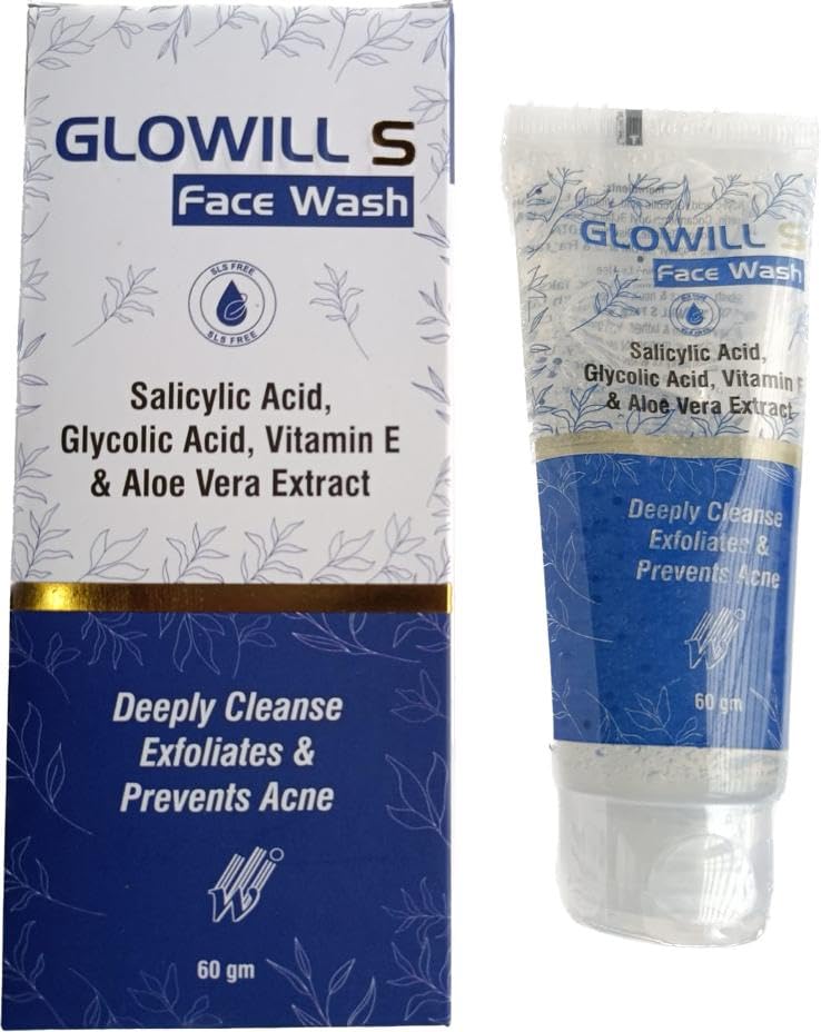 GLOWILL S Facial Cleanser for Acne-Prone Skin - Gentle Foaming Face Wash with Natural Ingredients - Perfect for Daily Skincare Routine & Sensitive Skin Care