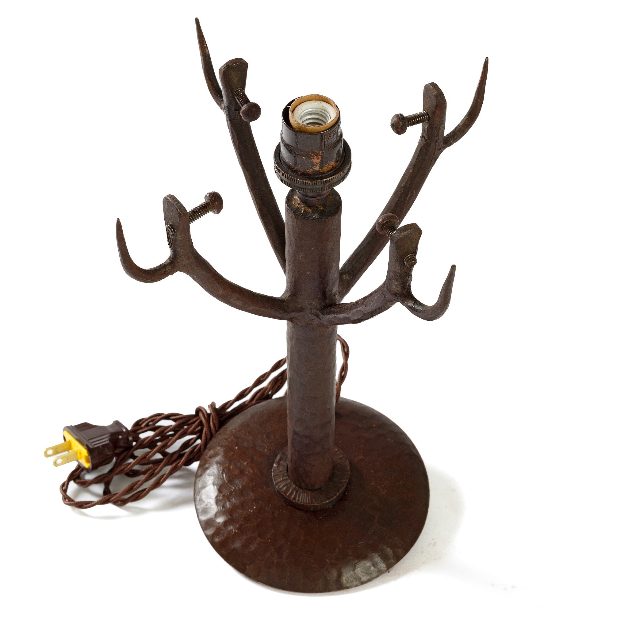 Gabriel Argy Rousseau Art Glass Table Lamp - Handcrafted Pâte de Verre Tree Design - Perfect for Living Room, Bedroom, or Office Decor