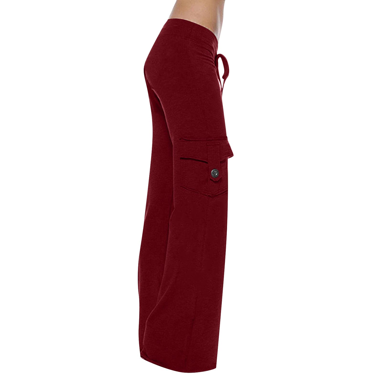 SEAOPEN Women's High Waist Cargo Joggers - Stretchy Y2K Sweatpants with Pockets for Casual Wear