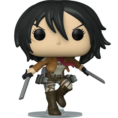 Attack on Titan Mikasa Ackermann Pop! Vinyl Figure with Swords - Anime Collectible for Fans, Gift for Attack on Titan Lovers - Perfect for Display, Cosplay Props, and Anime Merch Collections [1166]