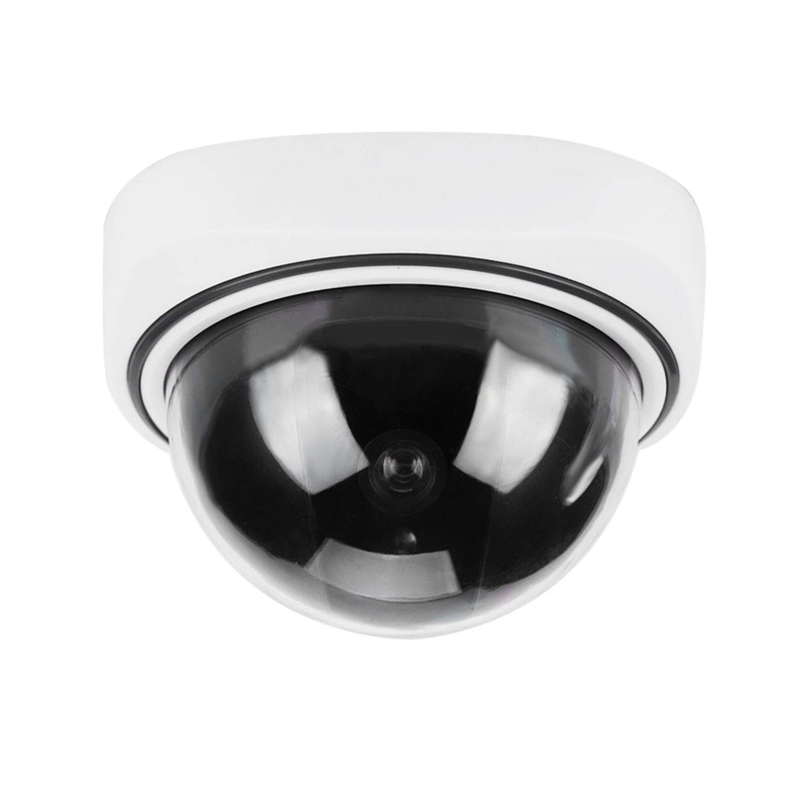 PUSOKEI Fake Dome Security Camera with LED Light - Dummy Surveillance Camera for Home, Office, and Business Security - Deter Burglars with Realistic Design (Indoor/Outdoor Use)