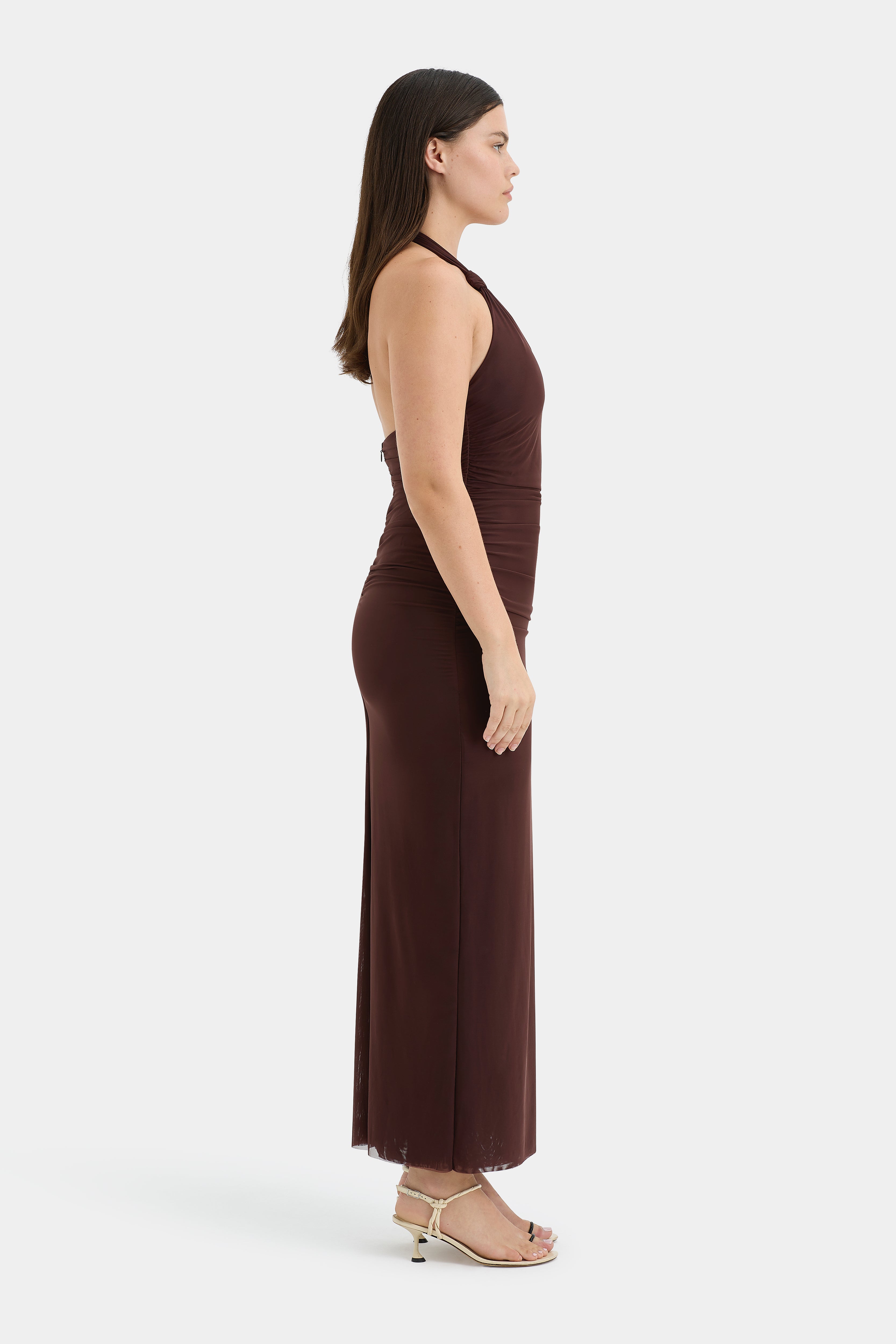 Jacques Knot Midi Dress - Elegant Floral Print Summer Dress for Women | Perfect for Beach Vacations, Date Nights & Garden Parties