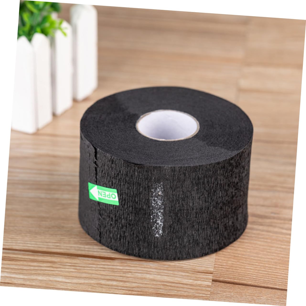 3 Rolls Stretchy Barber Neck Paper Strips - Black Non-Woven Haircut Neck Protection Bands for Barbershop & Salon Use | Ideal for Hair Cutting, Shaving & Styling Sessions