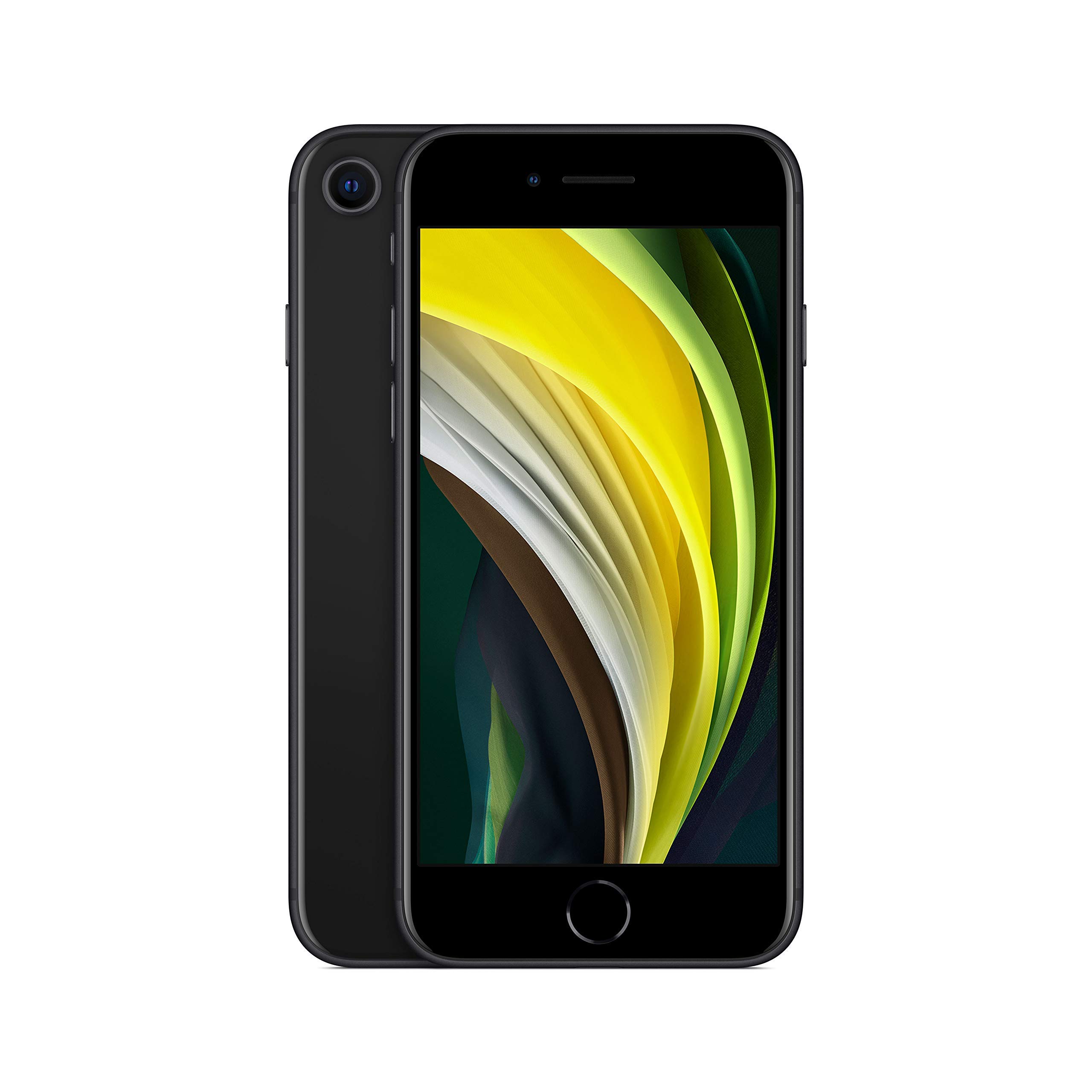 Apple iPhone SE 2nd Generation (2020) 64GB Unlocked Smartphone - Black (Renewed Premium) - Perfect for Work, Travel & Everyday Use