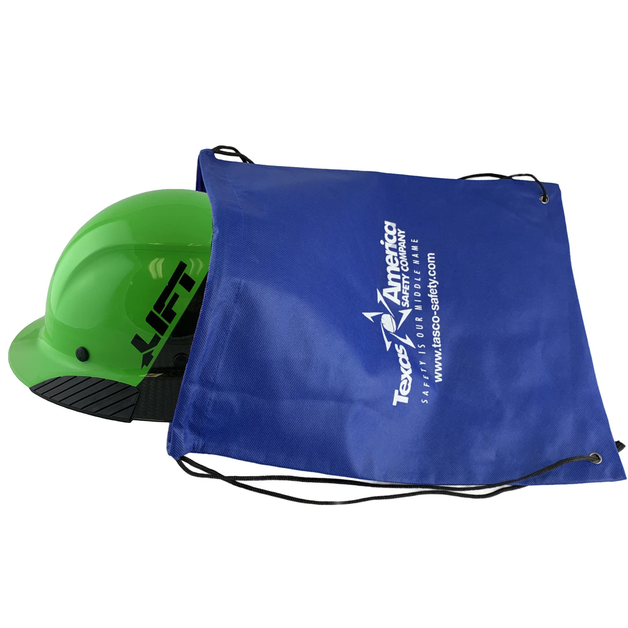 Premium Carbon Fiber Hard Hat with Full Brim & Tote Bag - OSHA Approved Safety Helmet for Construction, Industrial & Outdoor Work | Texas America Safety Company