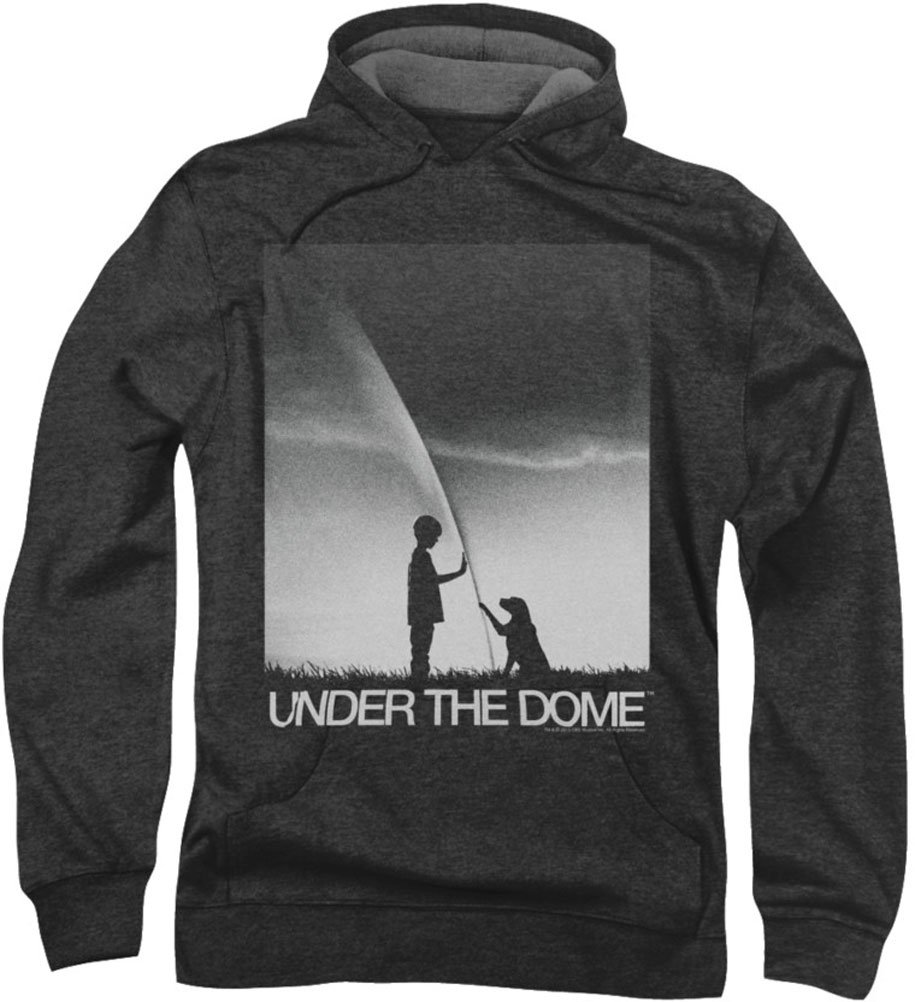 Under the Dome Men's I'm Spielburg Hoodie - Small, Charcoal Gray Pullover Sweatshirt | Casual Streetwear for Men | Perfect for Outdoor Activities & Everyday Wear