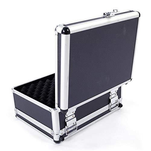 **30x15x23cm Aluminum Locking Security Box - Portable Gun Safe for Pistols & Handguns - Secure Storage & Travel Case for Home, Car, and Office Use**