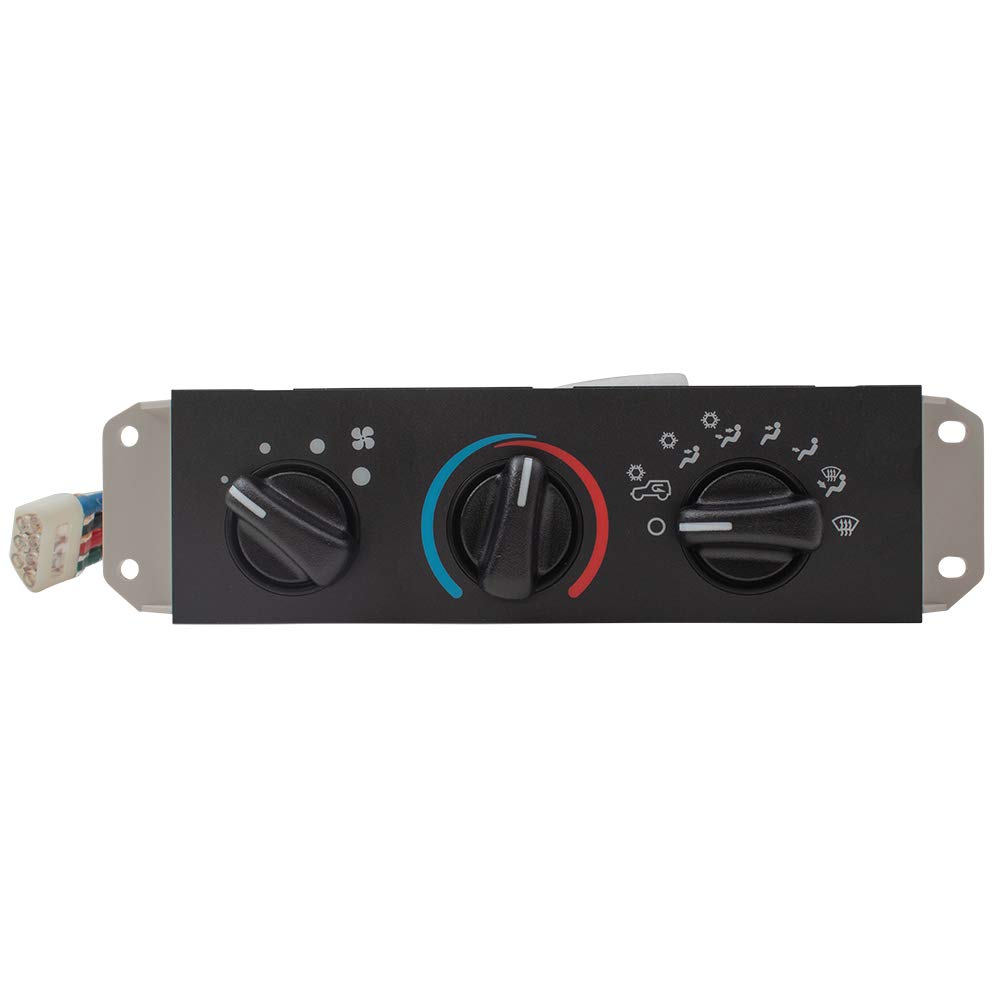 Brock A/C and Heater Blower Motor Control Switch Replacement for 1999-2001 Jeep Wrangler TJ - Perfect for Off-Road Adventures & Climate Control Maintenance