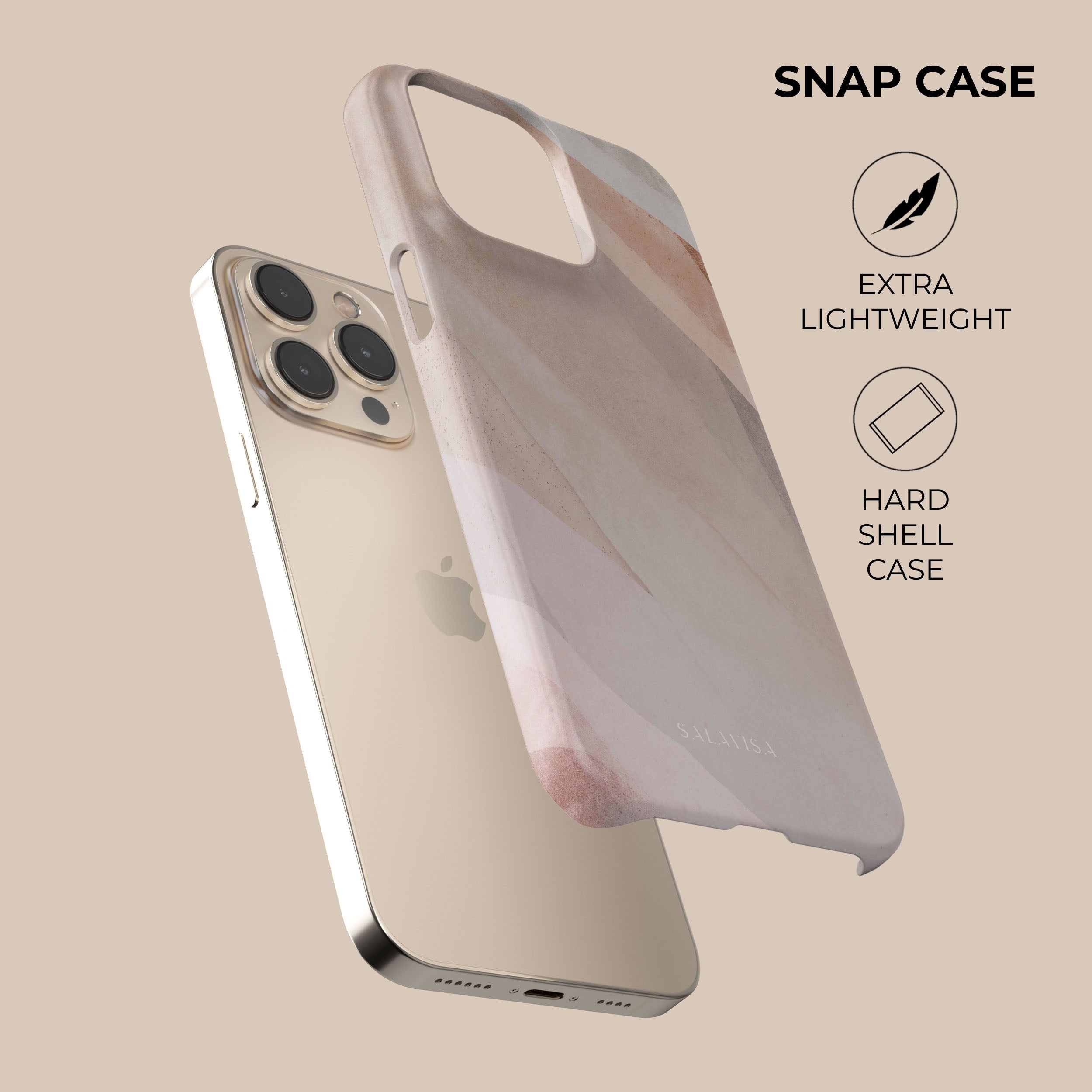 Pale Desire iPhone Case - Slim Protective Cover for iPhone 13/14/15 Pro Max - Shockproof & Scratch-Resistant - Perfect for Everyday Use, Travel & Outdoor Activities