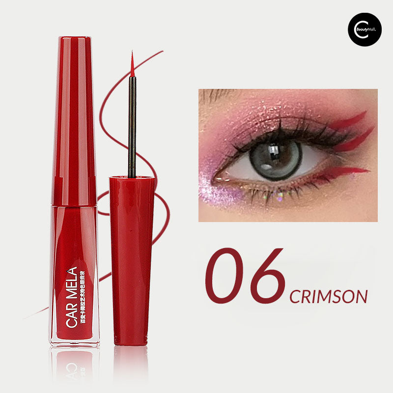CARMELA Waterproof Liquid Eyeliner - Long Lasting Smudge Proof Eyeliner Pen for Precise Winged Liner - Perfect for Everyday Makeup, Party & Special Occasions