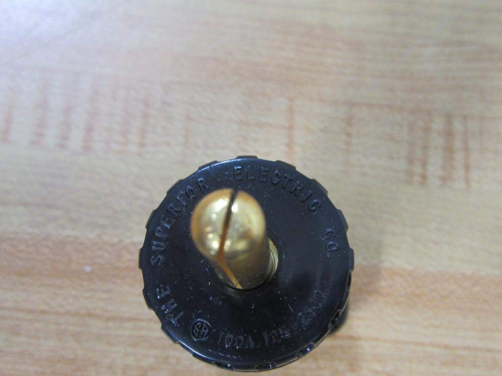 Superior Electric PP100GB 100A Test Plug - Heavy Duty Pin Plug for Electrical Testing, Black | Ideal for Electricians, Contractors & DIY Home Repairs