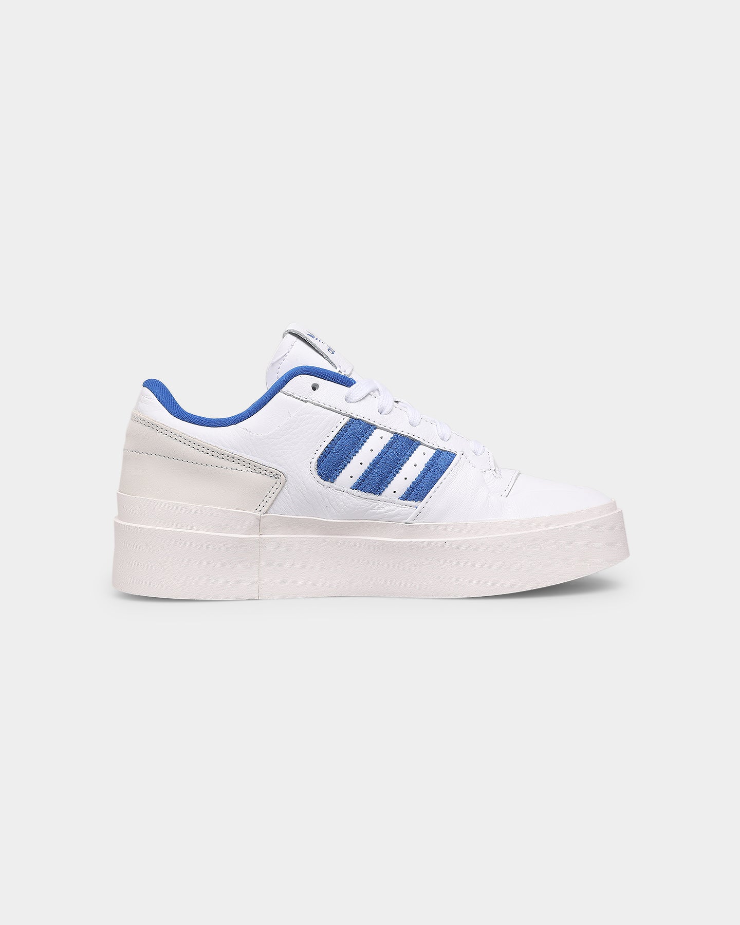 Adidas Women's Forum Bonega Running Shoes - White/Team Blue Athletic Sneakers for Women | Lightweight Comfortable Workout Shoes for Jogging, Gym & Casual Wear