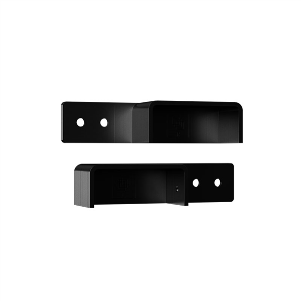Offset Aluminum Handrail Bracket for 75x30mm Rectangular Handrails - Heavy Duty Stair Railing Support for Indoor/Outdoor Stairs, Decks & Balconies