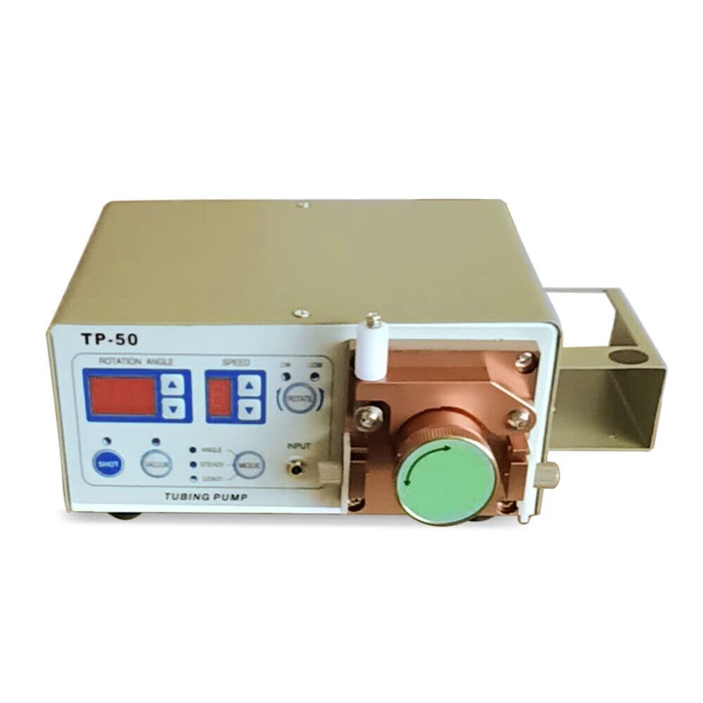 Professional TP-50 Peristaltic Glue Dispenser Machine with Teflon Tube - Anaerobic Glue Applicator, 110V (US Stock) - Ideal for Precision Bonding in Electronics, Crafts, and Industrial Assembly