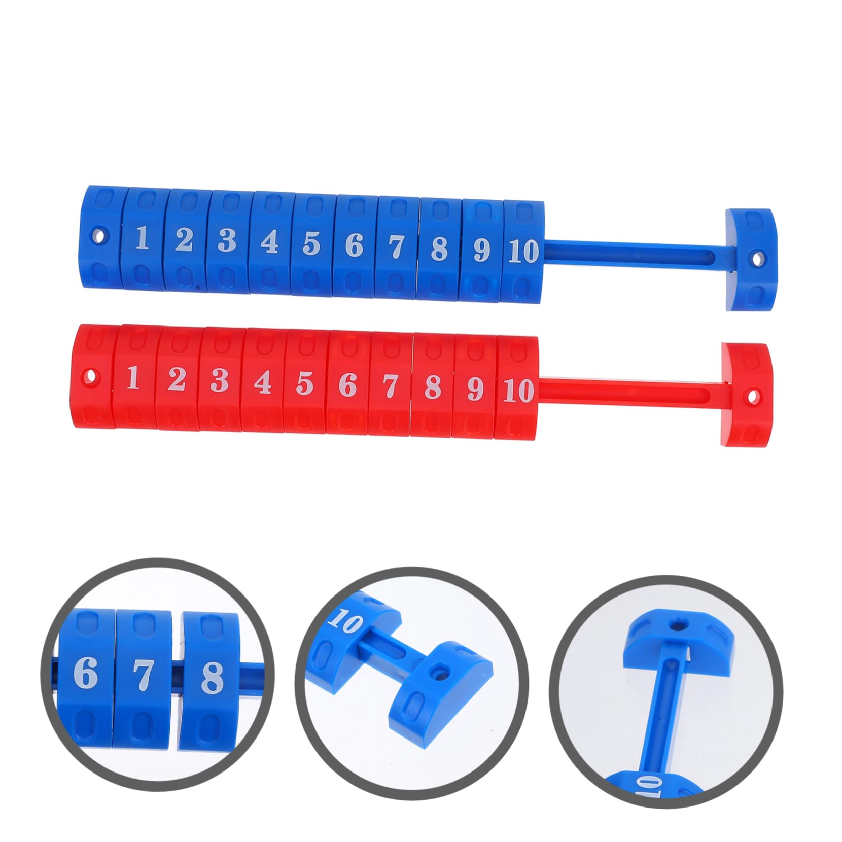 BESPORTBLE 2-Pack Professional Foosball Score Keeper - Universal Scoring Counter for Most Soccer Tables - Durable Football Table Accessories for Home, Bar & Game Room Entertainment