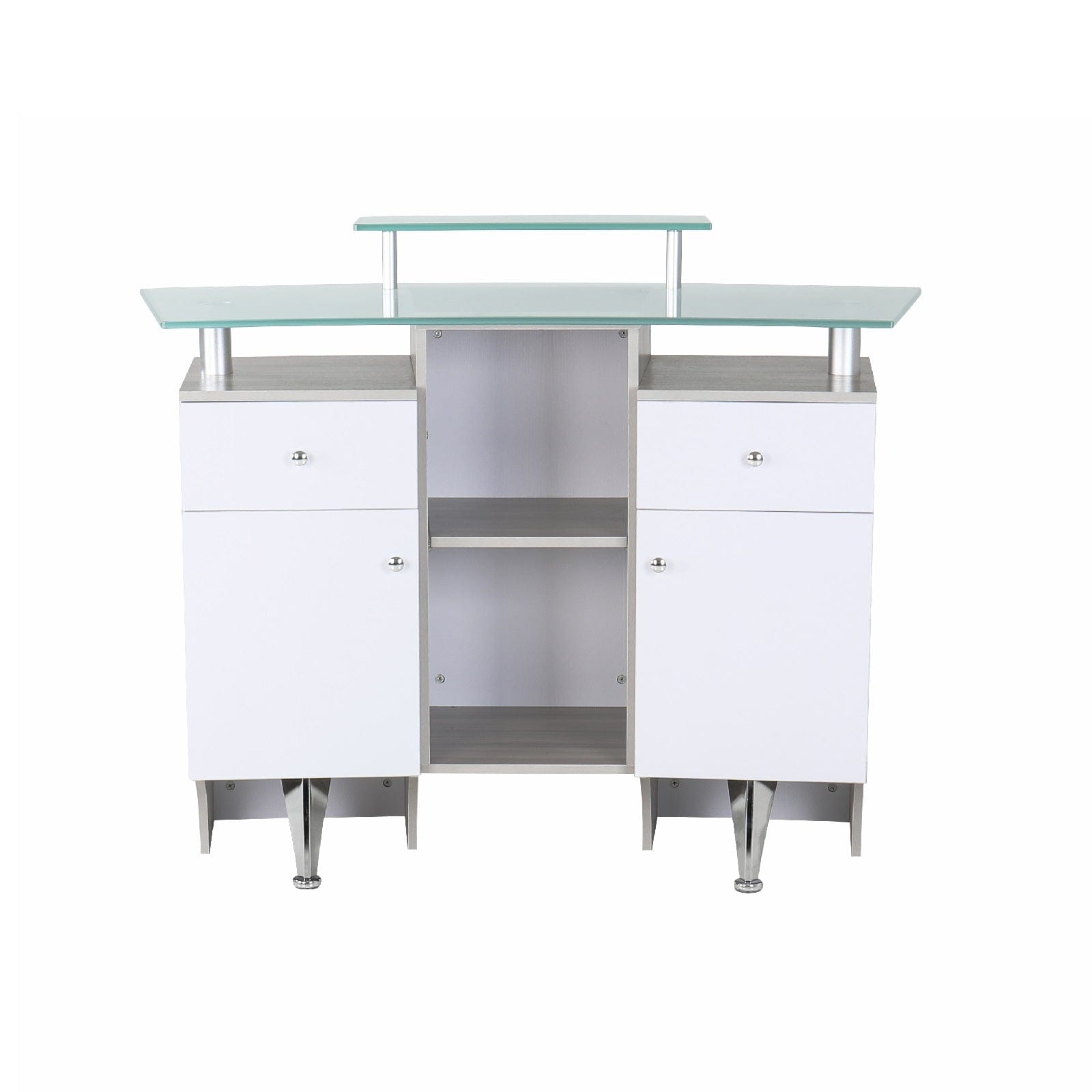 GLASGLOW Reception Desk - Modern Office Furniture for Professional Workspaces | Perfect for Lobby, Waiting Area & Corporate Environments