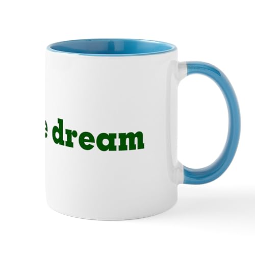 White/Blue Inside - Livin The Dream Coffee Mugs
