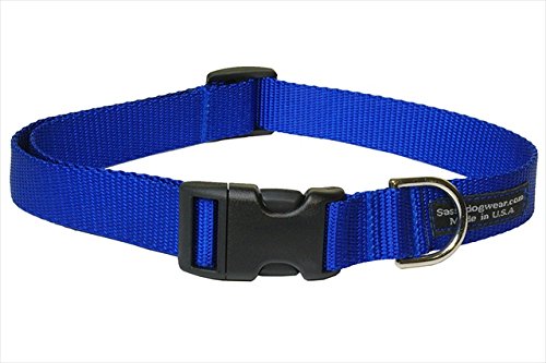 FlyFree Nylon Webbing Dog Collar for Small Dogs - Durable Blue Adjustable Pet Collar for Daily Walks, Training & Outdoor Adventures