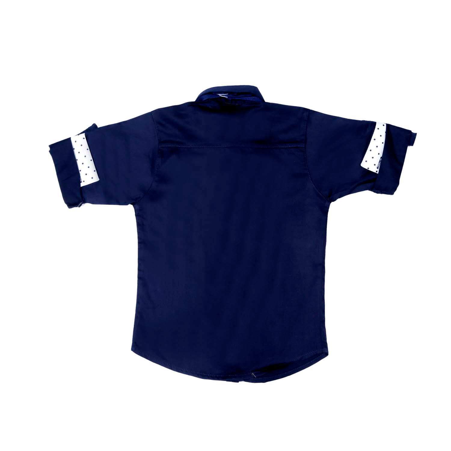 Stylish Navy Blue Solid Party Shirt for Men - Formal & Casual Occasions - Perfect for Weddings, Office Events & Night Out