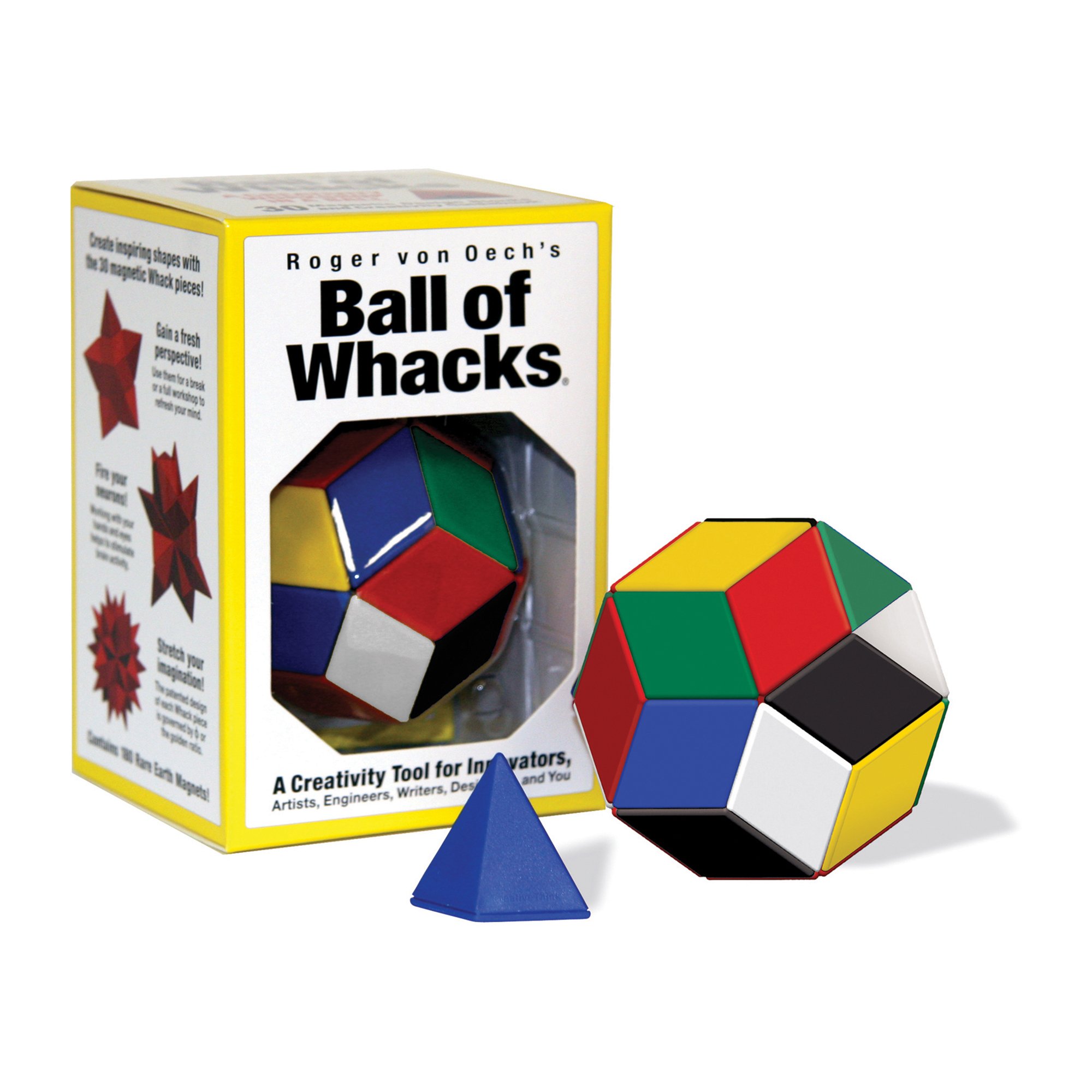 US Games Ball of Whacks - 6 Color Creative Puzzle Toy for Stress Relief, Brain Training & STEM Learning | Perfect for Office, Classroom & Home Use