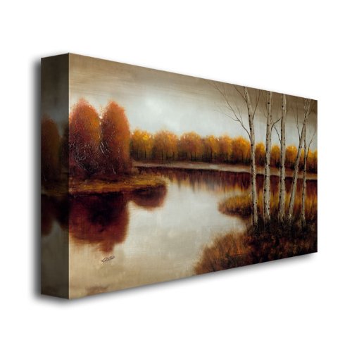 Trademark Fine Art Rio Splendor Canvas Wall Art - 14x24 Inches - Vibrant Tropical Landscape Painting for Living Room, Bedroom & Office Decor