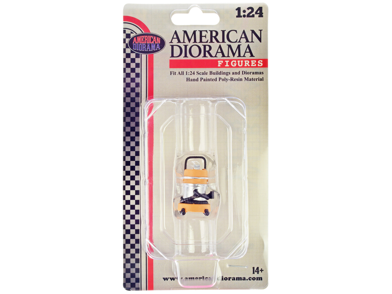 1/24 Scale Model Wet/Dry Vacuum Cleaner - Detail Masters Figure 6 by American Diorama - Perfect for Miniature Scenes, Diorama Displays & Model Railroad Layouts