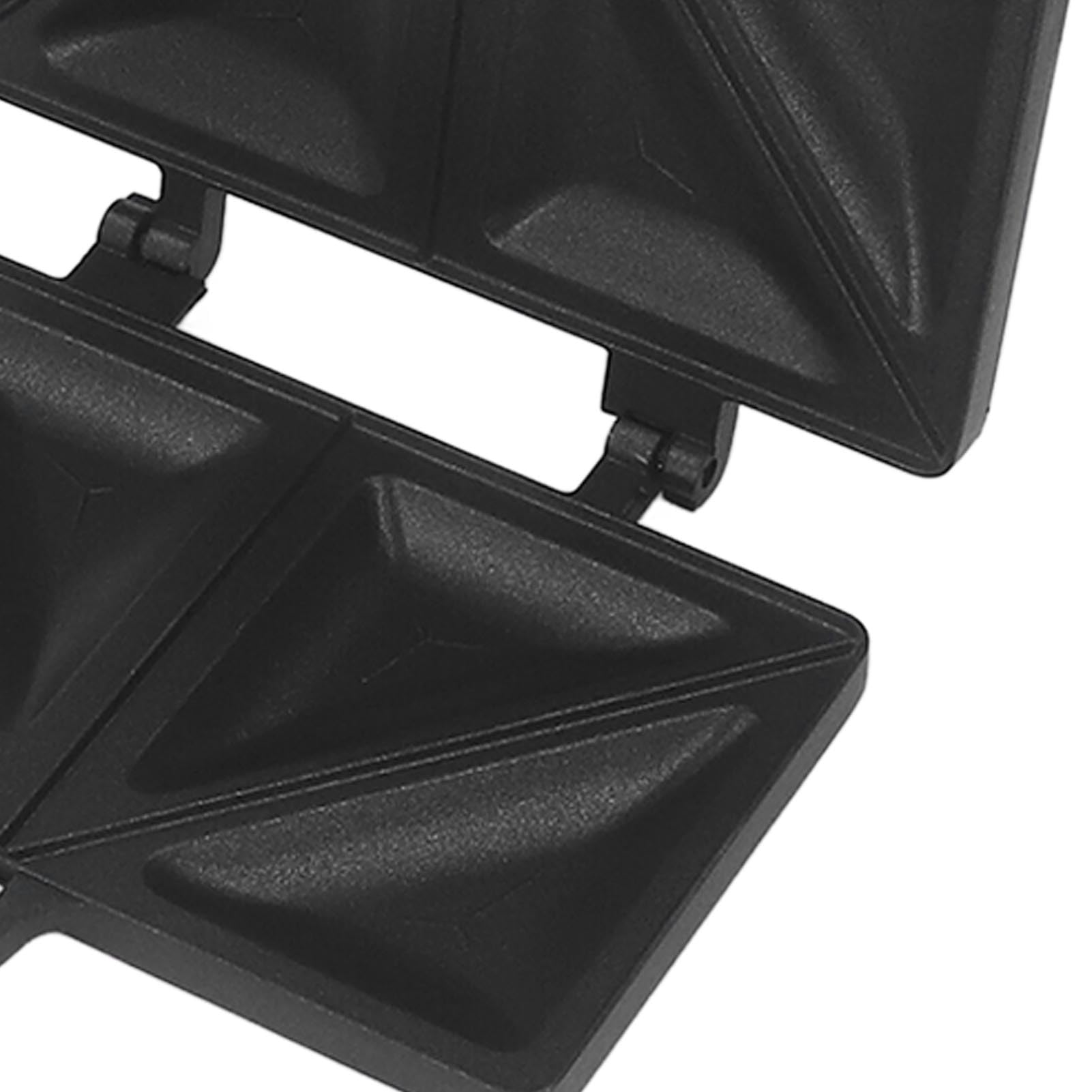 Fockety Hot Sandwich Maker - Double Sided Panini Press Grill with Even Heating Aluminum Alloy Plates, Lightweight Portable for Sandwiches, Paninis, Grilled Cheese, Frying Eggs & Baking Bread - Perfect for Home, Office & Camping (Black)