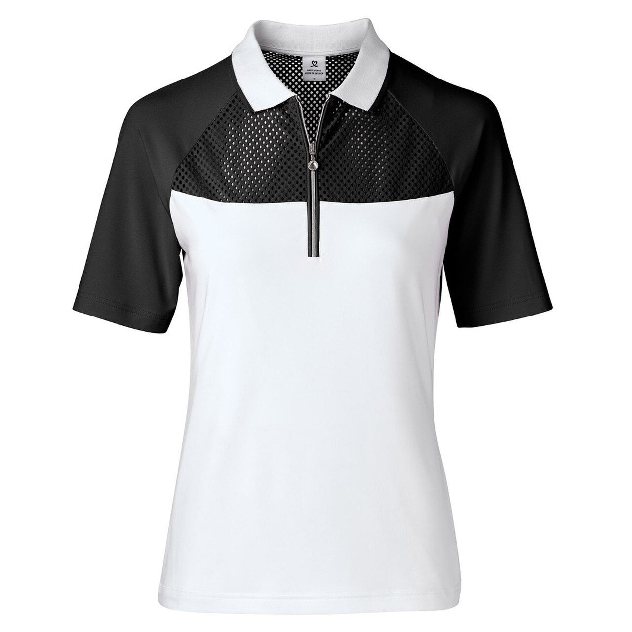 Domia Women's Black Golf Polo Shirt - Breathable & Moisture-Wicking for Daily Sports & Outdoor Activities | Perfect for Golf, Tennis & Casual Wear
