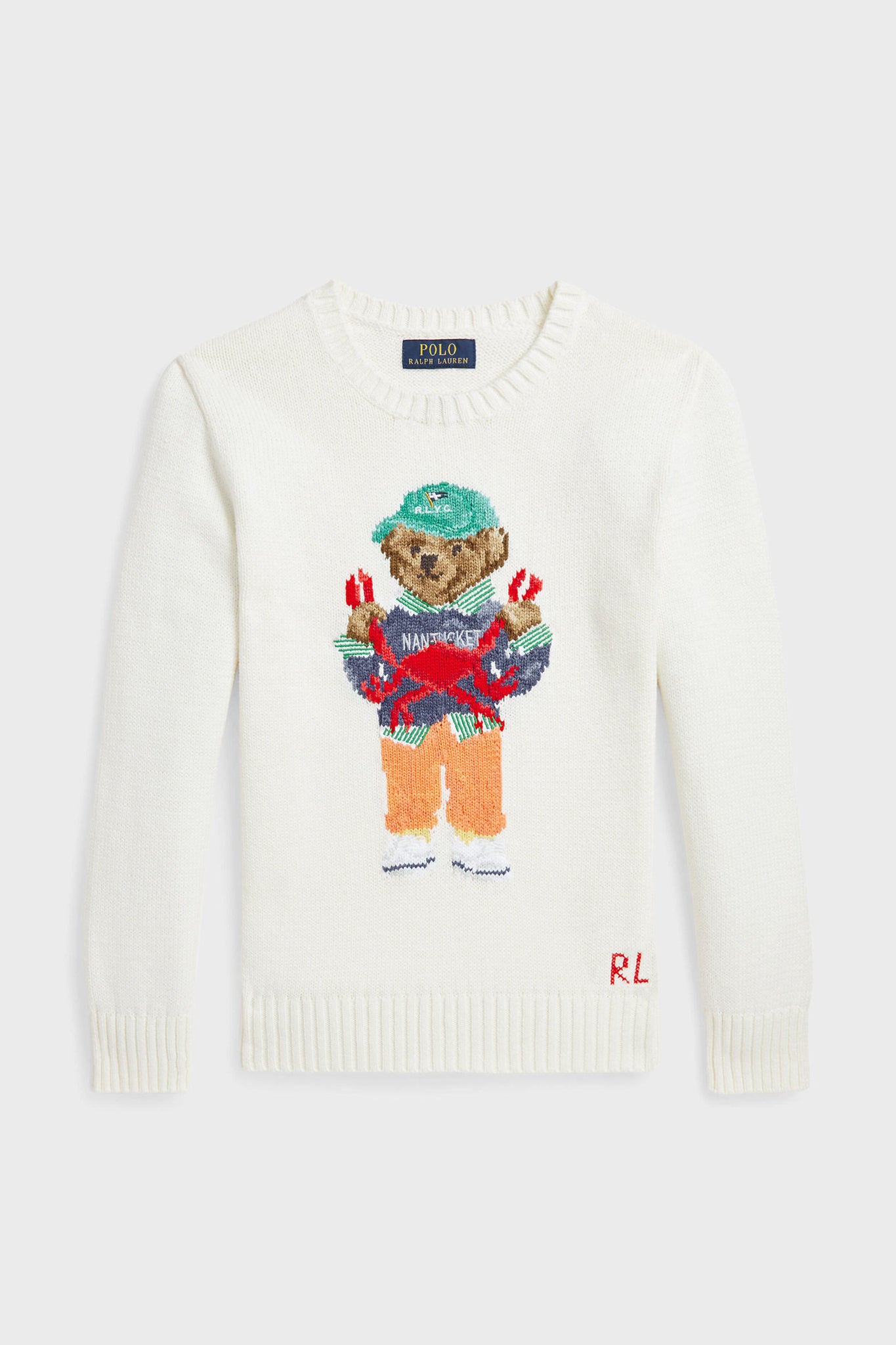 Boys Long Sleeve Cotton Crab Bear Graphic Sweater - Cute Animal Print Pullover for Kids, Toddler & Baby - Perfect for School, Playdates & Family Photos