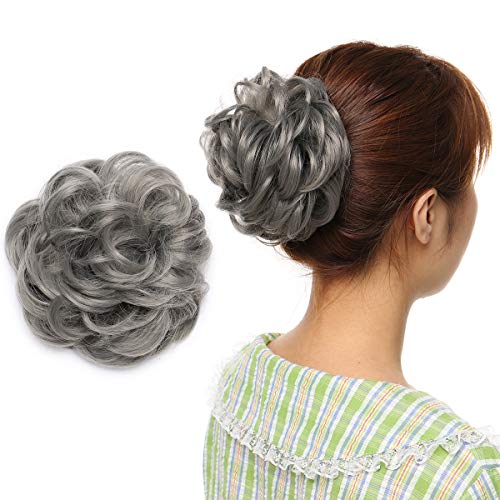 Messy Bun Hair Extension for Curly Hair - Clip-in Updo Hairpiece for Women | Perfect for Weddings, Parties & Everyday Styling
