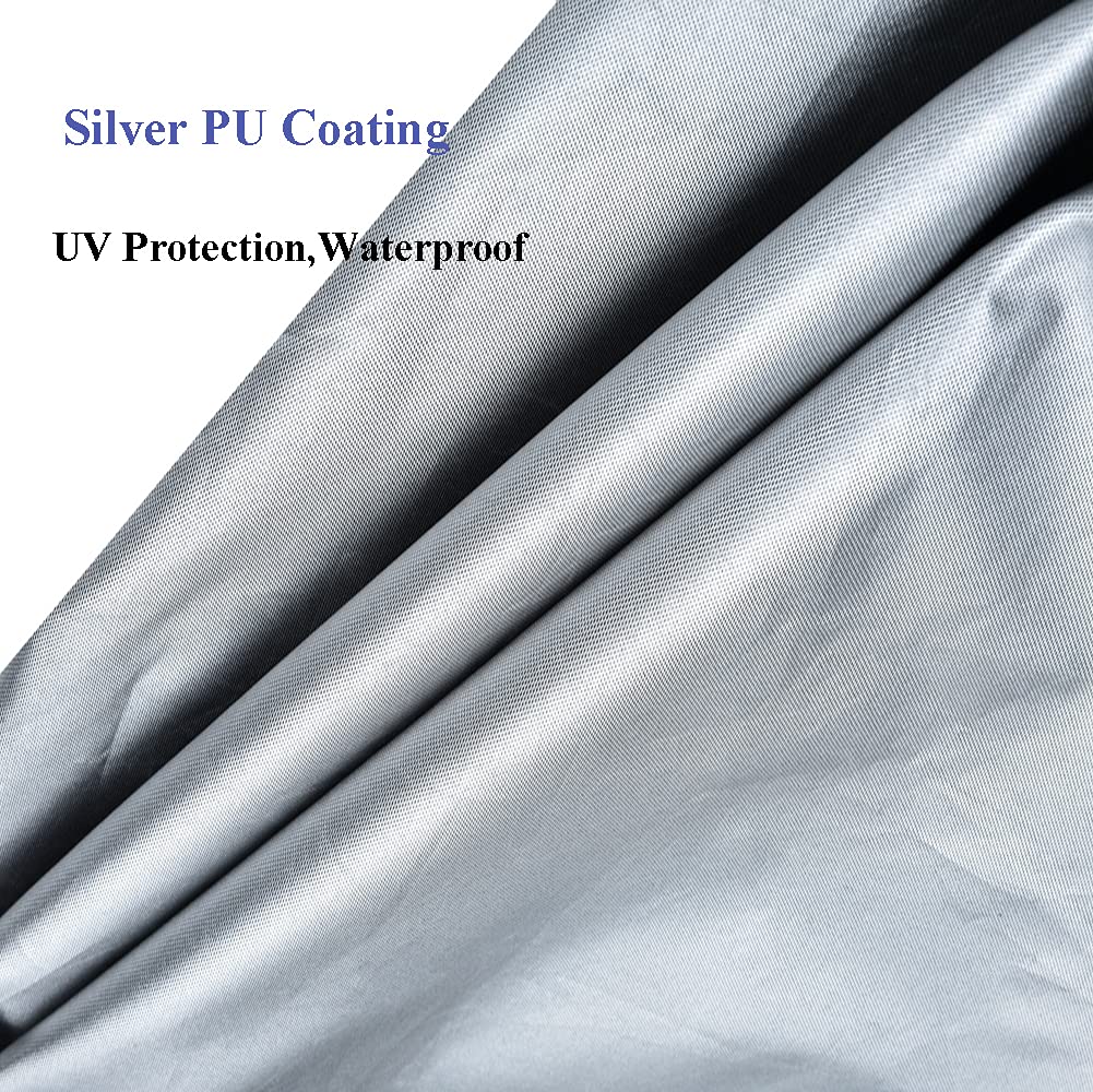 8ft Waterproof Pool Table Cover for Outdoor & Indoor Use - Heavy Duty Billiard Table Protection for Rain, Dust & Sun Damage