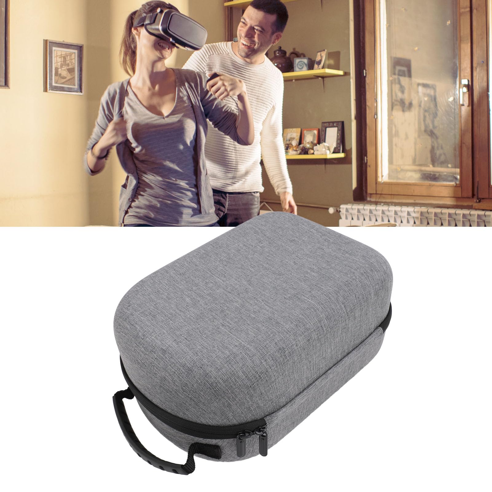 Hard VR Headset & Controller Carrying Case - Portable Travel Storage Bag for Oculus Quest 2, Meta Quest Pro, HTC Vive - Perfect for Gaming Travel & Home Organization