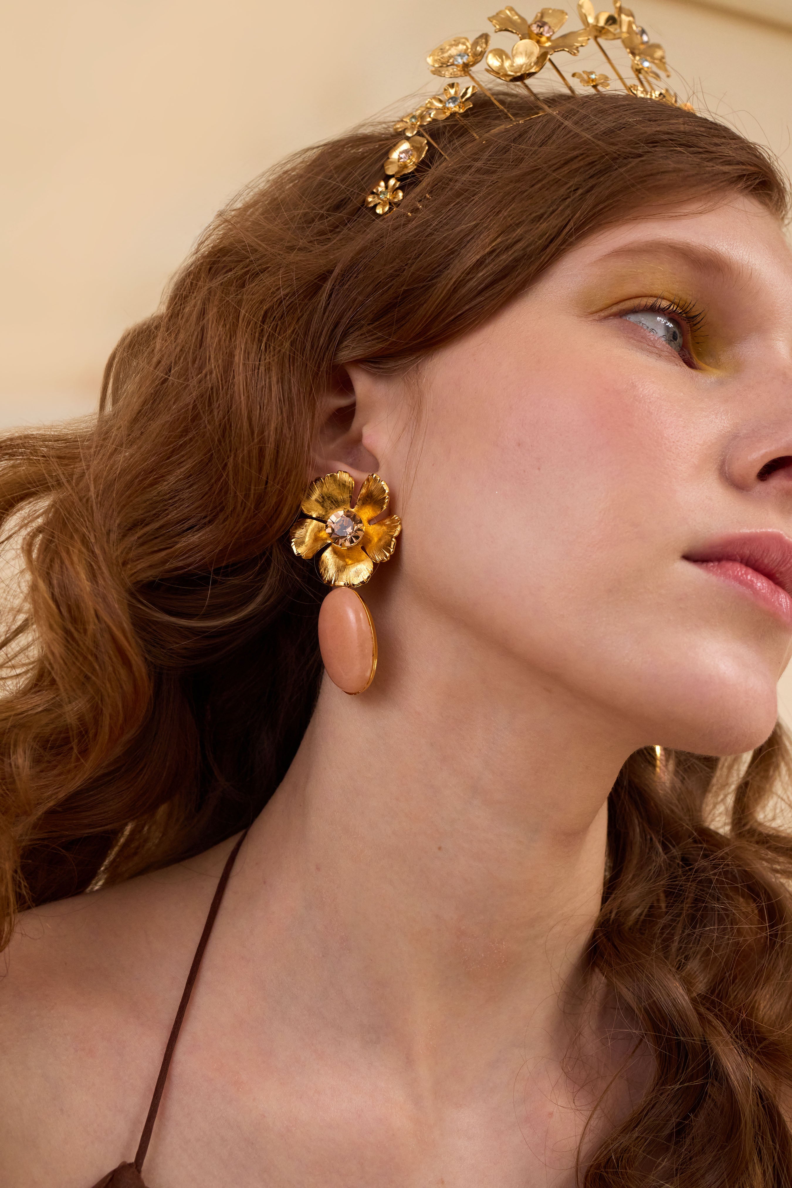 Eden Crystal and Stone Drop Earrings for Women - Elegant Bohemian Dangle Jewelry for Party, Wedding & Everyday Wear