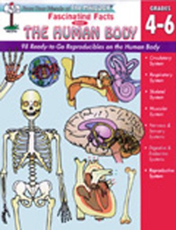 Carson Dellosa CD-4329 Human Body Workbook for Grades 4-6 - Science Learning Activities, Classroom & Homeschool Curriculum Supplement - Perfect for STEM Education and Interactive Biology Lessons