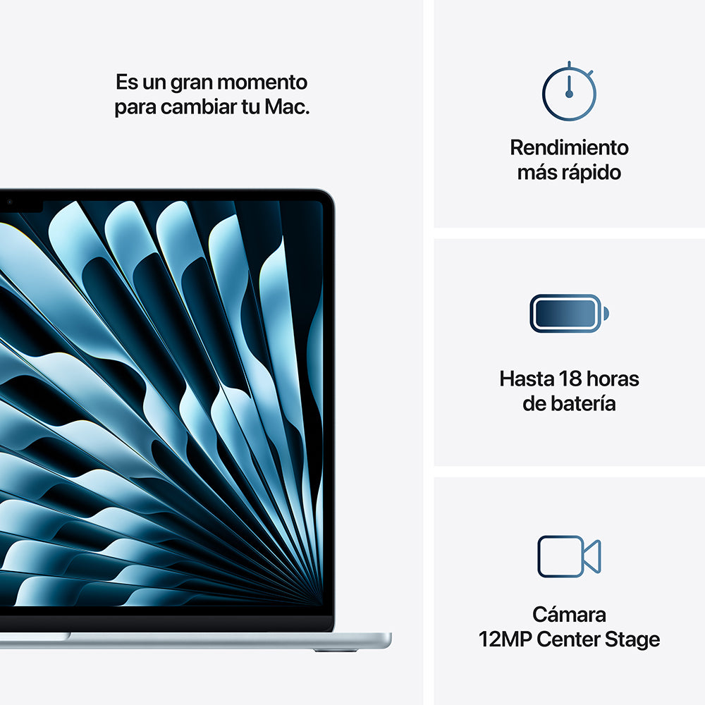 Apple MacBook Air 15-inch with M4 Chip - 10-Core CPU & 10-Core GPU, 512GB SSD in Sky Blue - Perfect for Work, Study & Creative Projects