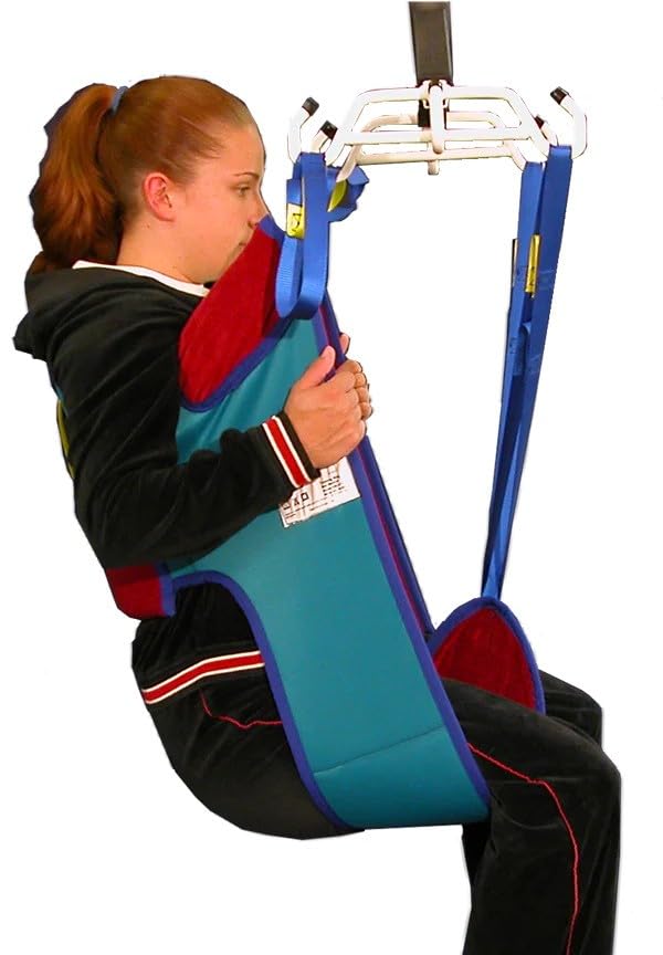 BestCare Sani Sling Toileting Sling Padded for Stand Assist Lifts SL-TP3334 Bariatric | Heavy Duty 600lb Capacity XX-Large | Comfortable Polyester with Arm & Lumbar Support | Ideal for Elderly Care, Post-Surgery Recovery & Home Healthcare Use