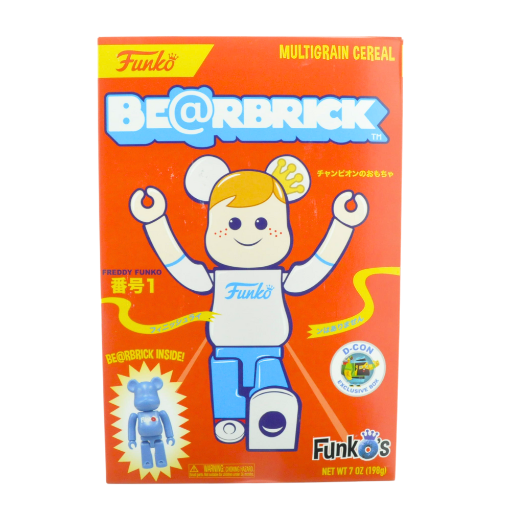 Exclusive Freddy Funko Be@rbrick FunkO's Cereal (Red Box) with Freddy Be@rbrick - 2018 D Con Limited Edition Collectible Toy for Pop Culture Fans & Display Decor