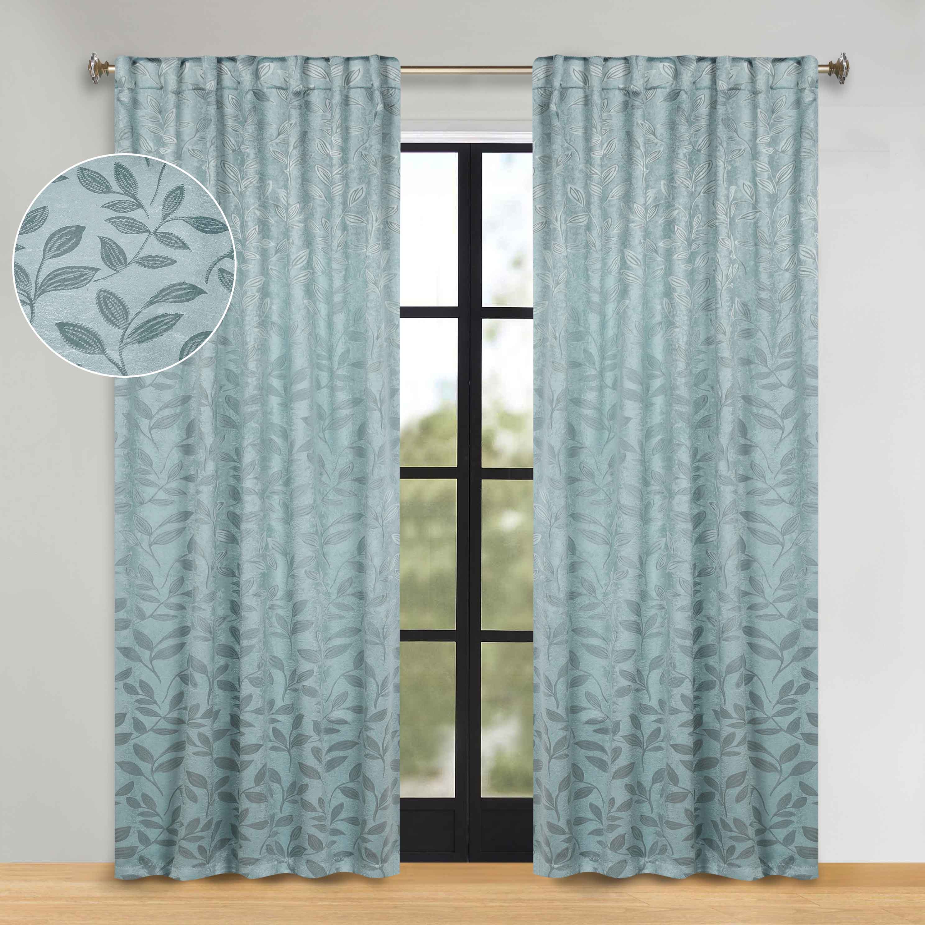 Premium Blackout Curtains for Bedroom - Super Soft Thermal Insulated Room Darkening Drapes with Back Tab Design (Set of 2 Panels) - Perfect for Nursery, Home Theater & Shift Workers