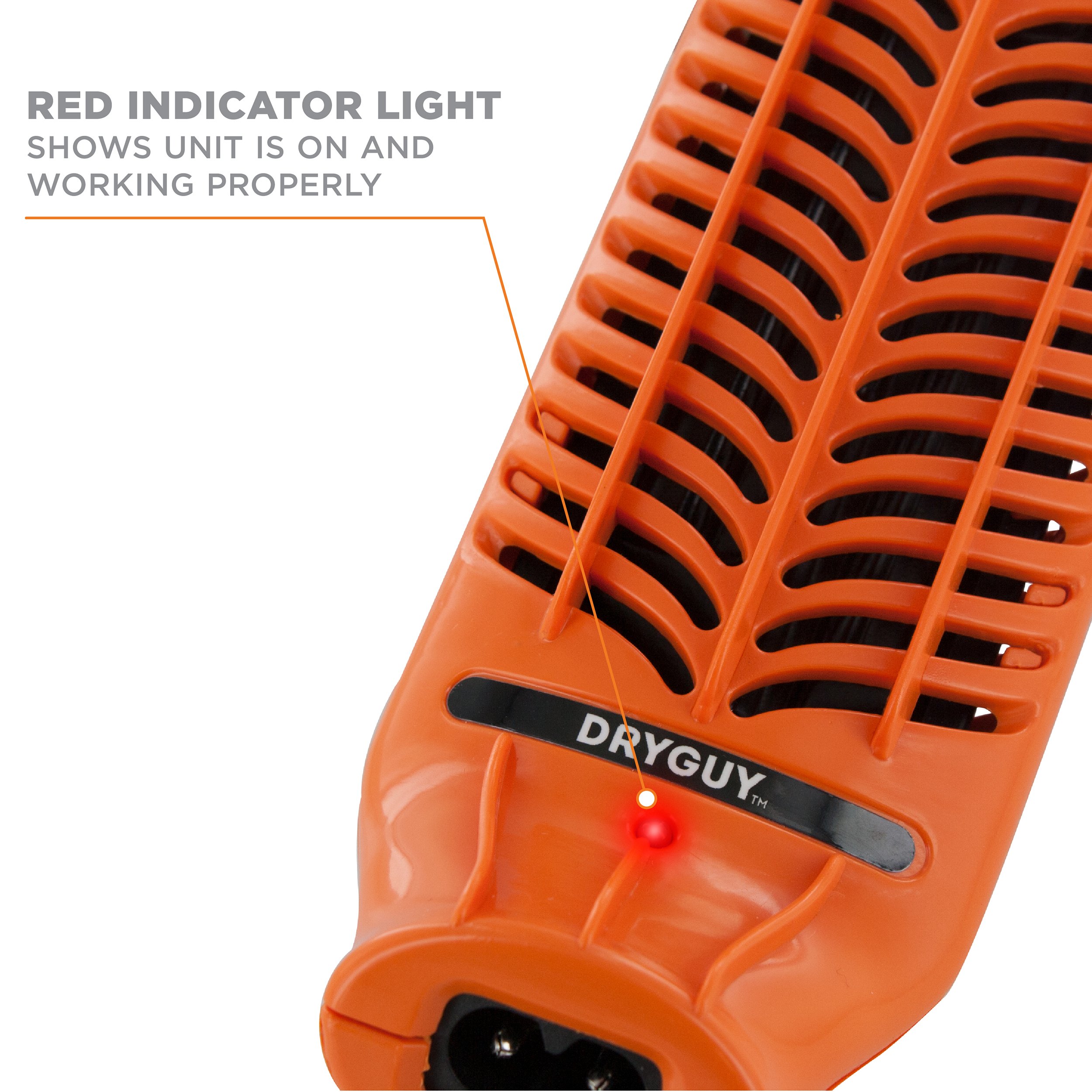 Portable Boot & Shoe Dryer Warmer for Travel - Fast Drying Electric Footwear Dryer with Heating Function (Orange/Black) - Perfect for Hiking, Camping & Winter Sports Gear Maintenance